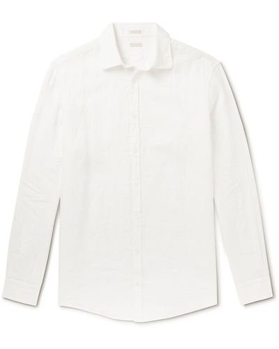 Massimo Alba Canary Cotton-poplin Shirt - White