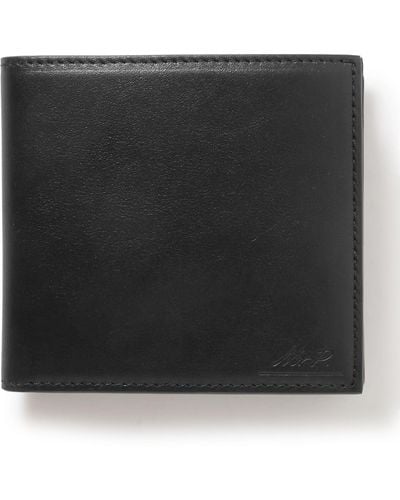 MR P. Leather Billfold Wallet - Black