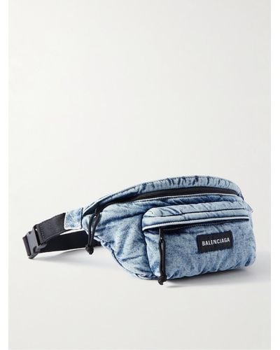 Balenciaga Marsupio in shell Explorer - Blu