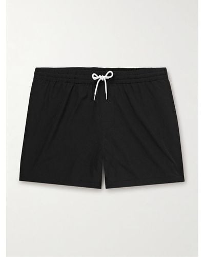 Club Monaco Arlen Straight-leg Short-length Recycled Swim Shorts - Black