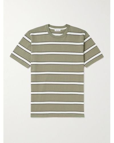 Norse Projects Johannes Striped Organic Cotton-jersey T-shirt - Grey
