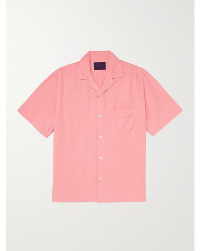 Portuguese Flannel Camp-collar Tm Lyocell Shirt - Pink