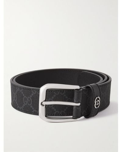 Gucci Belt With Interlocking G Detail - Black