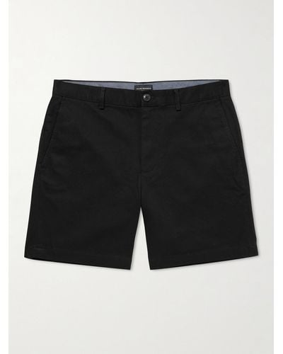 Club Monaco Baxter Cotton-blend Twill Shorts - Black