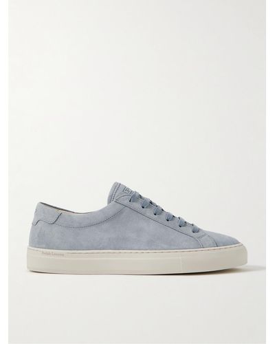 Polo Ralph Lauren Sneakers in camoscio Jermain Lux - Blu