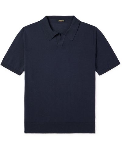 Rubinacci Cotton Polo Shirt - Blue