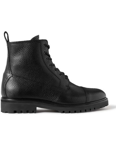 Belstaff Alperton Full-grain Leather Boots - Black