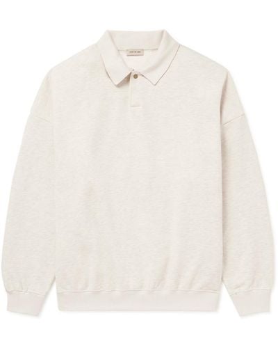 Fear Of God Eternal Cotton-blend Jersey Polo Shirt - White