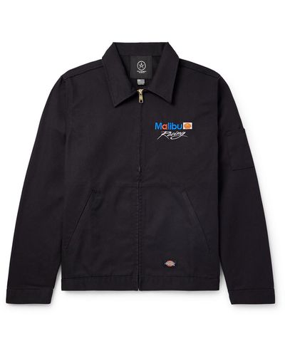 Local Authority Dickies® Malibu Racing Embroidered Twill Jacket - Blue