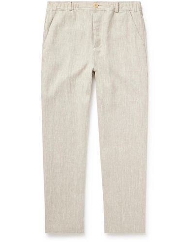 Oliver Spencer Straight-leg Linen Pants - Natural