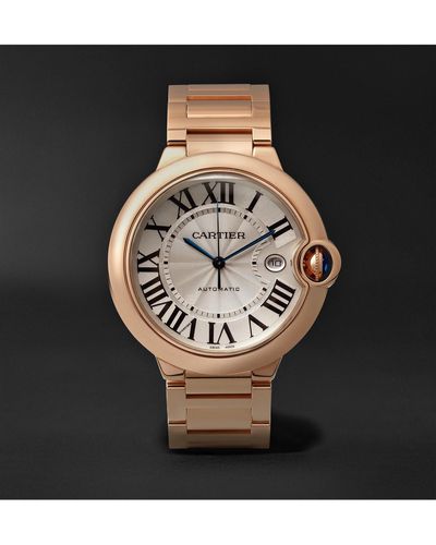 Cartier Ballon Bleu De Automatic 42mm 18-karat Pink Gold Watch - Metallic