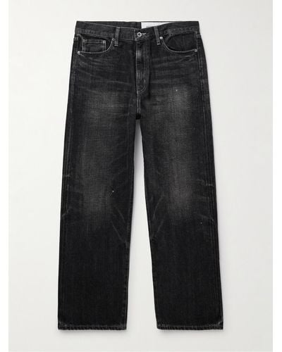 Neighborhood Straight-leg Selvedge Jeans - Black