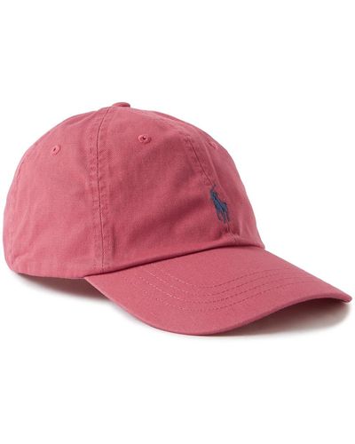 Polo Ralph Lauren Logo-embroidered Cotton-twill Baseball Cap - Pink