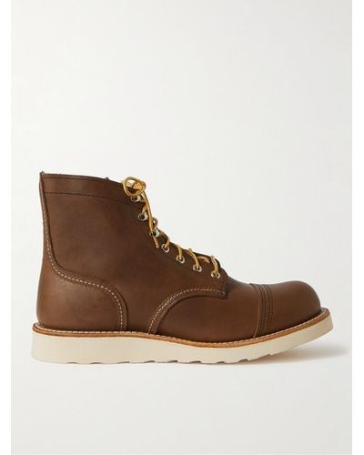 Red Wing Iron Ranger Leather Boots - Brown