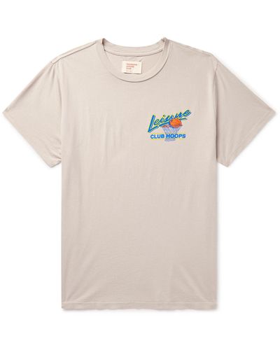 Pasadena Leisure Club Club Hoops Logo-print Cotton-jersey T-shirt - White