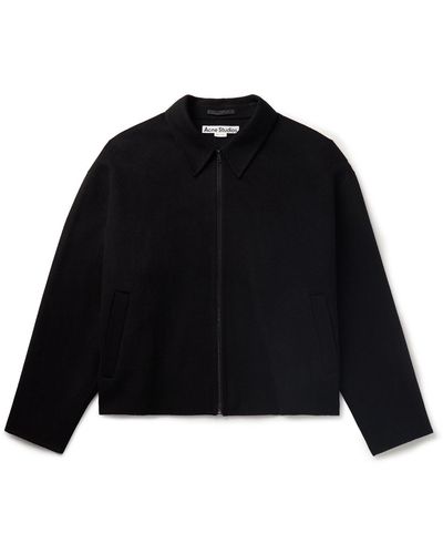 Acne Studios Doverio Wool-flannel Jacket - Black