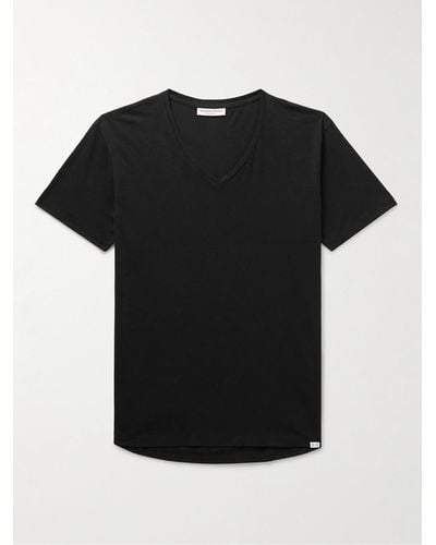 Orlebar Brown T-shirt slim-fit in jersey di cotone OB-V - Nero