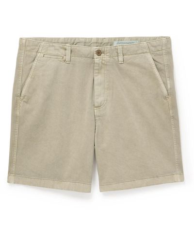 Outerknown Nomad Straight-leg Organic Cotton-twill Chino Shorts - Natural