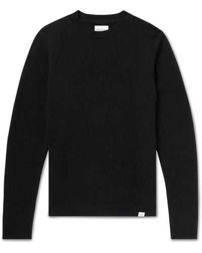 Norse Projects Sigfred Brushed-wool Sweater - Black