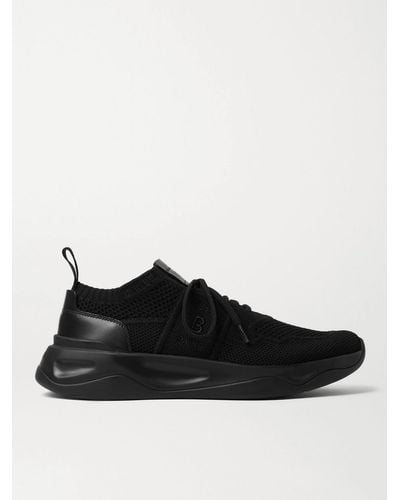 Berluti Shadow Knit Runner Sneakers - Black