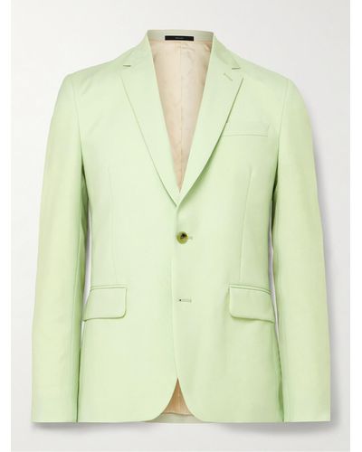 Paul Smith Soho Slim-fit Wool And Mohair-blend Suit Jacket - Green