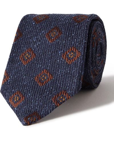 Kingsman 8cm Silk-jacquard Tie - Blue