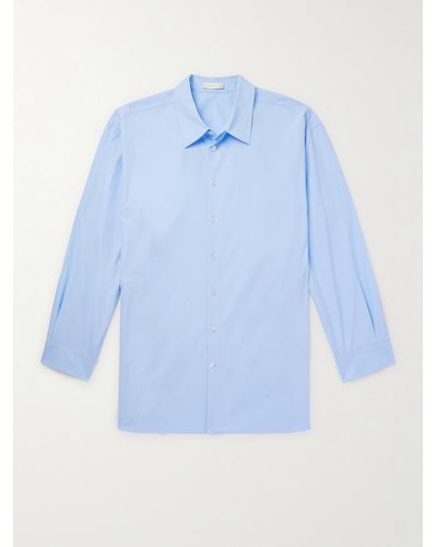 The Row Lukre Hemd aus Baumwollpopeline - Blau