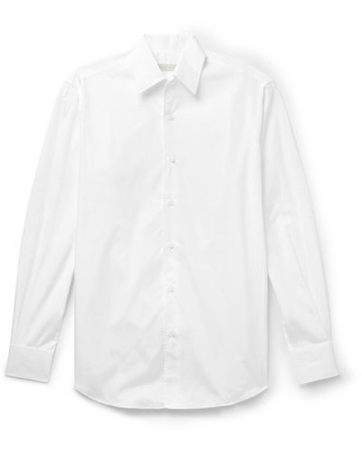 Saman Amel Cotton-poplin Shirt - White