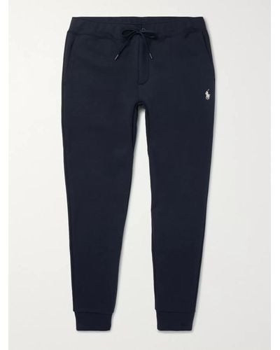 Polo Ralph Lauren Pantaloni sportivi slim-fit a gamba affusolata in jersey - Blu