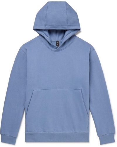 lululemon athletica Steady State Cotton-blend Jersey Hoodie - Blue