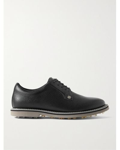 G/FORE Gallivanter Pebble-grain Leather Golf Shoes - Black