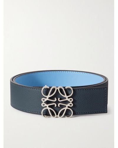 Loewe 4cm Anagram Reversible Leather Belt - Blue