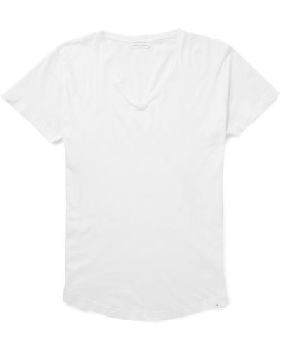 Orlebar Brown Ob-v Slim-fit Cotton-jersey T-shirt - White