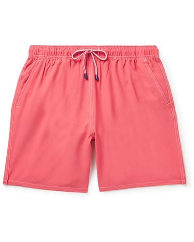 Peter Millar Crown Straight-leg Long-length Swim Shorts - Pink