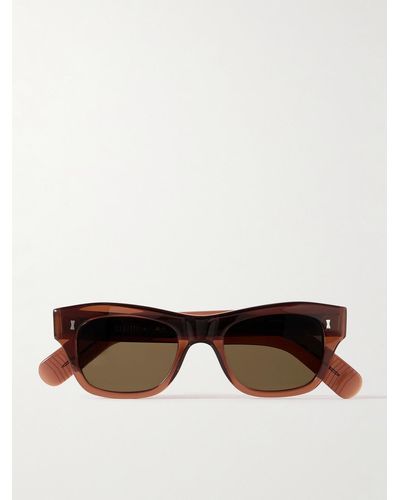 MR P. Cubitts Carlisle D-frame Acetate Sunglasses - Brown