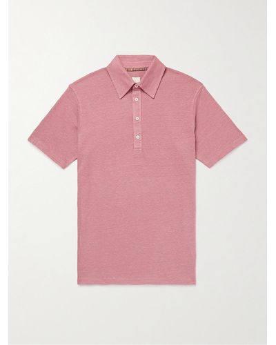 Paul Smith Polo in lino - Rosa