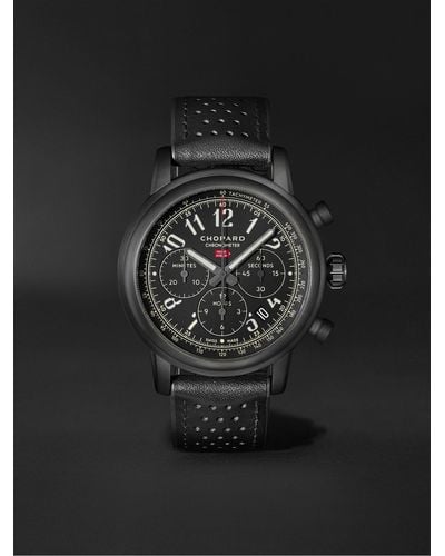 Chopard Mille Miglia 2020 Race Edition Limited Edition Automatic Chronograph 42mm Stainless Steel And Leather Watch - Black