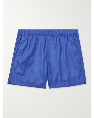La Paz Straight-leg Short-length Recycled Swim Shorts - Blue