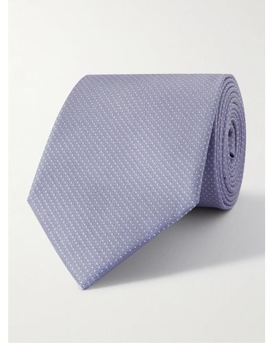 Paul Smith 8cm Polka-dot Silk-jacquard Tie - Purple