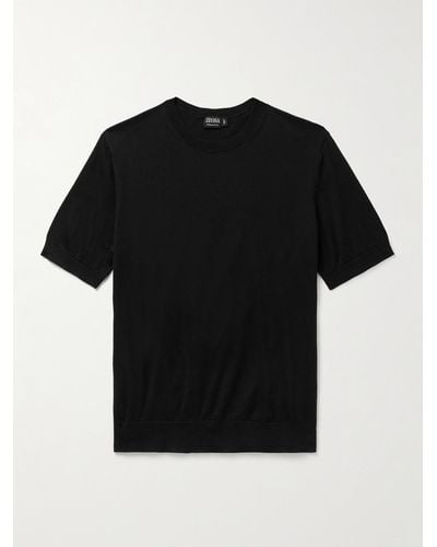 Zegna T-shirt in cotone - Nero