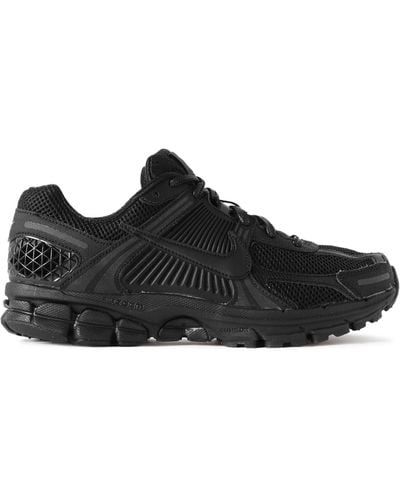 Nike Zoom Vomero 5 Leather And Rubber-trimmed Mesh Sneakers - Black