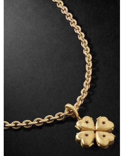 Lauren Rubinski Gold Tourmaline Pendant Necklace - Black