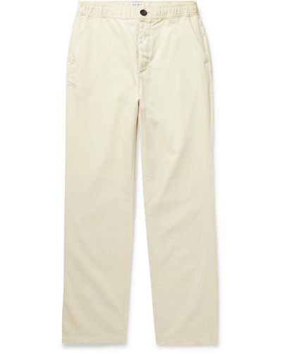Oliver Spencer Straight-leg Cotton-corduroy Pants - Natural