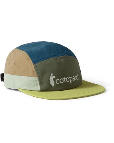 COTOPAXI Logo-print Paneled Recycled-shell Cap - Green