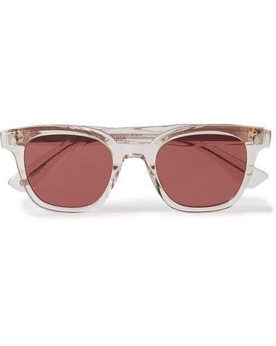 Garrett Leight Broadway D-frame Acetate Sunglasses - Pink
