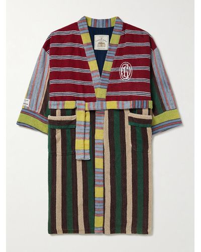 GALLERY DEPT. Chateau Josue Logo-embroidered Upcycled Cotton-terry Robe - Multicolour