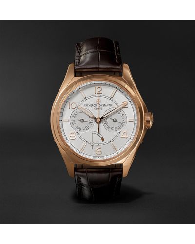 Vacheron Constantin Fiftysix Day-date Limited Edition Automatic 40mm 18-karat Pink Gold And Alligator Watch - Multicolour