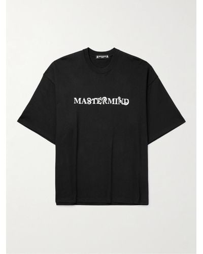 MASTERMIND WORLD Tokyo Revengers T-shirt in jersey di cotone con logo Mikey - Nero