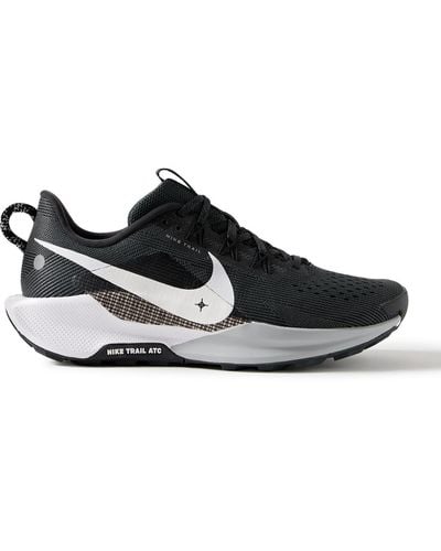 Nike Reactx Pegasus 5 Rubber-trimmed Mesh Trail Running Sneakers - Black