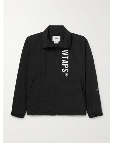 WTAPS Logo-print Pertex® Nylon Jacket - Black